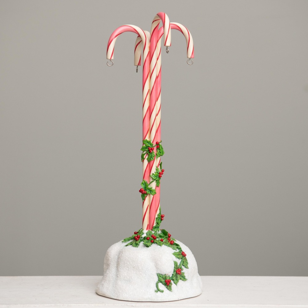 FlakeLing Tales Thomas Blackshear Candycane Ornament Hanger Stand Whimsical VTG
